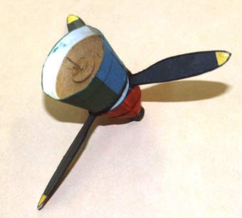 P-39 aircobra cardmodel Propeller assembly